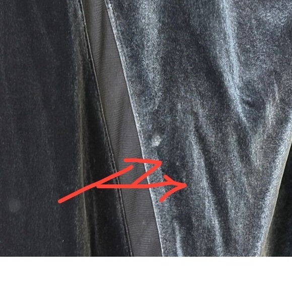 Intimately Free People Slate Blue Velvet Slip Gown L Bias Cut - Picture 7 of 16